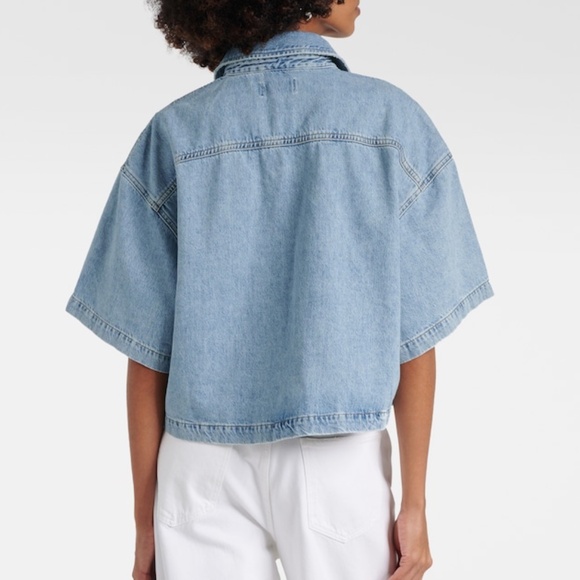 AGOLDE RONA BOX SHIRT IN EFFECT - Picture 4 of 12